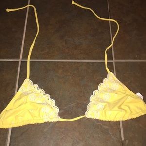 Yellow bathing suit top